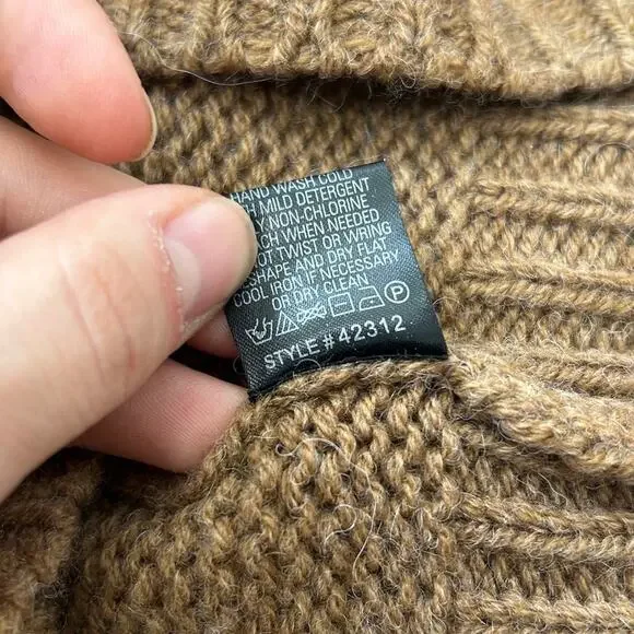 360 SWEATER Womens Size Small Merino Wool Alpaca Twee Chunky Earthy Cozy Winter